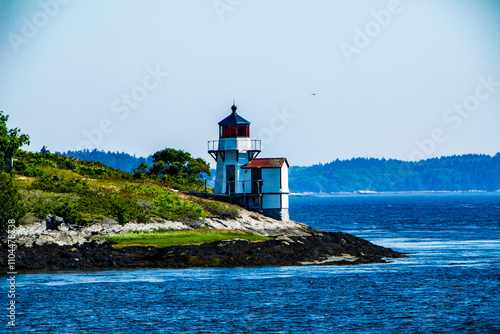 Lighthouse on Sheepscot River photo