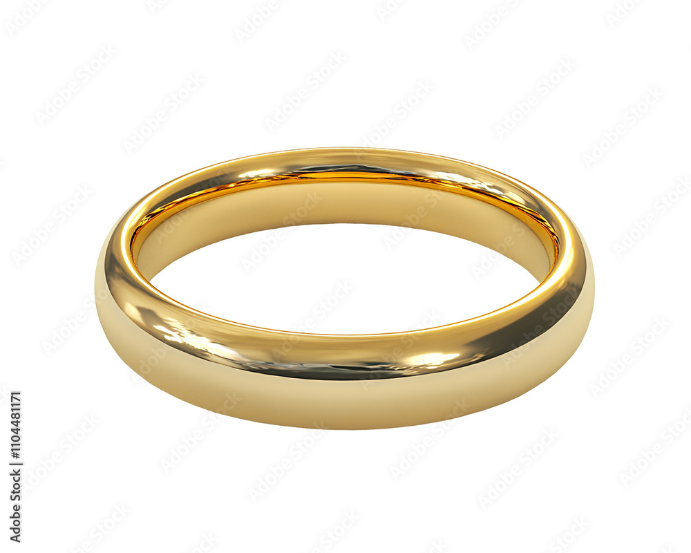 a gold ring on a white background a gold ring on a white background