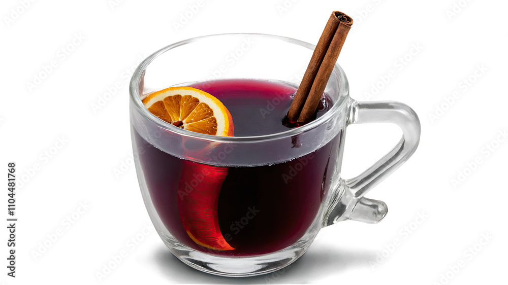 Mulled Wine with Cinnamon and Orange Slice
Mulled Wine with Cinnamon and Orange Slice
