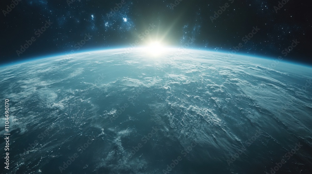 A breathtaking view of Earth from space, showcasing the sun rising over the horizon, illuminating the clouds, and revealing the vast beauty of our planet amidst the cosmos. A breathtaking view of Earth from space, showcasing the sun rising over the horizon, illuminating the clouds, and revealing the vast beauty of our planet amidst the cosmos.