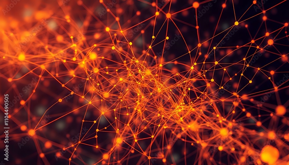 Neural Network Web - Interconnected Data Visualization Neural Network Web - Interconnected Data Visualization
