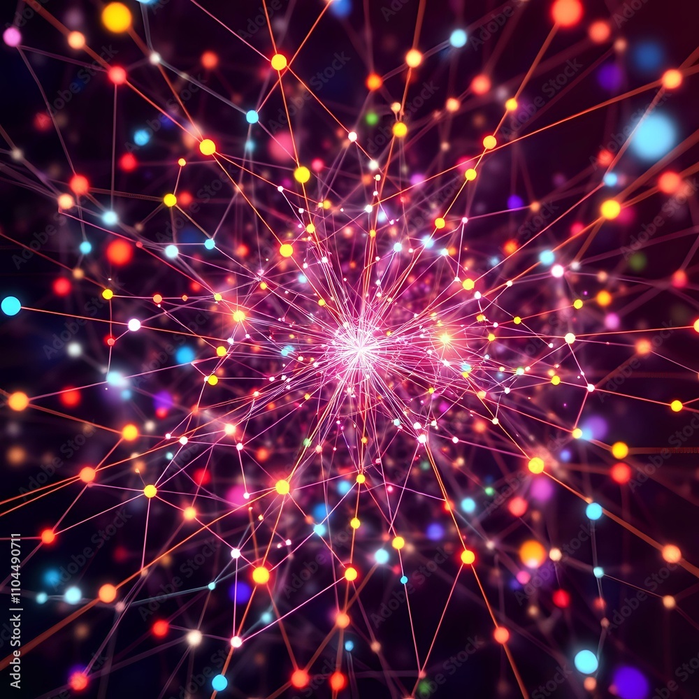 Cosmic Constellation: Vibrant Starburst Nebula Cosmic Constellation: Vibrant Starburst Nebula