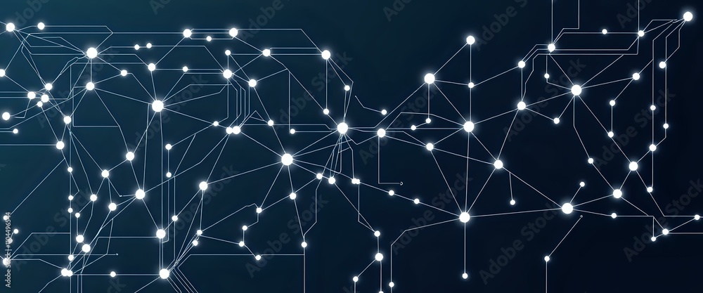 Abstract Cybernetic Network Infographic Abstract Cybernetic Network Infographic