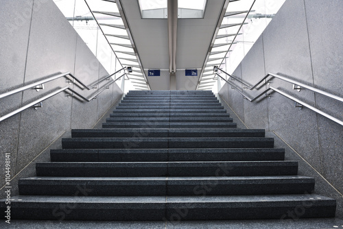 Stairs at train station