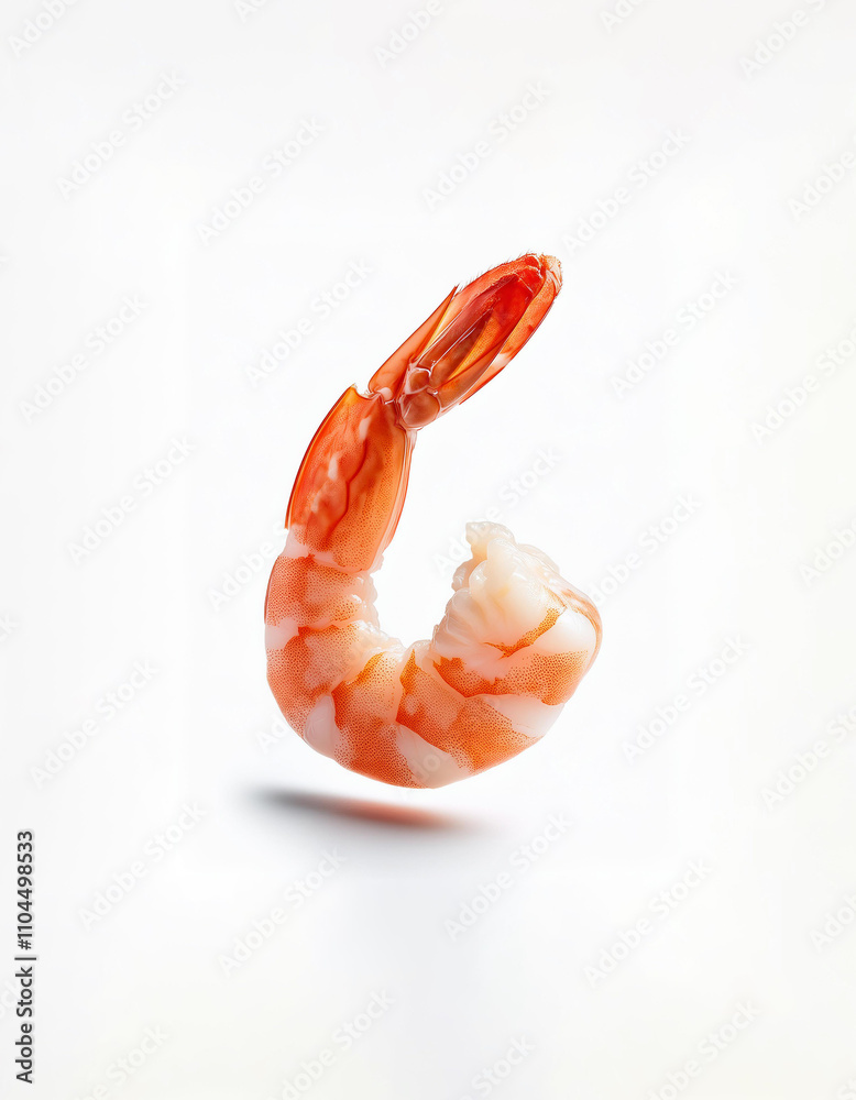 Shrimp meat isolated on white background Shrimp meat isolated on white background