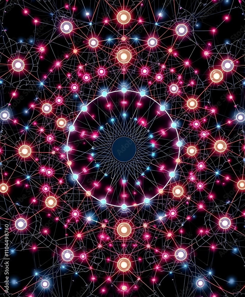 Obraz premium Cybernetic Evolution Galaxy