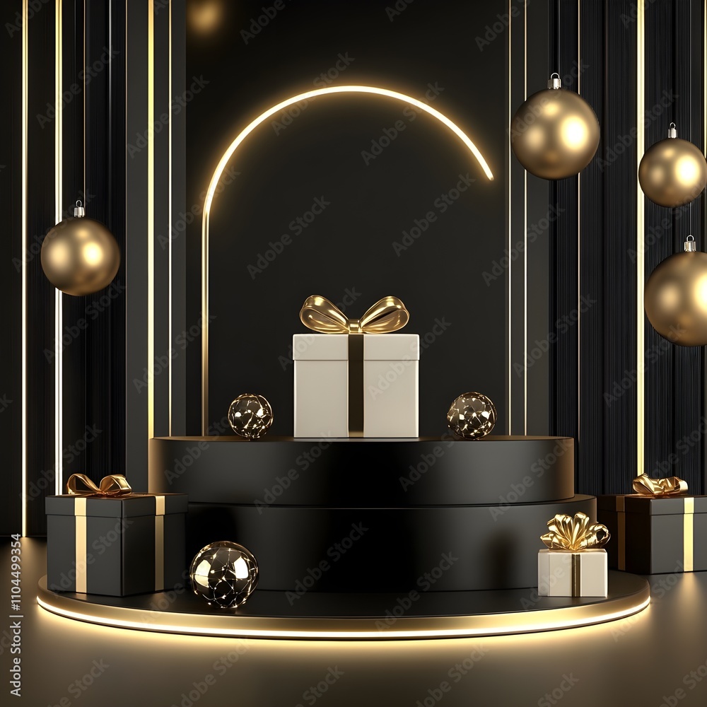 Modern and elegant Christmas and New Year background Modern and elegant Christmas and New Year background