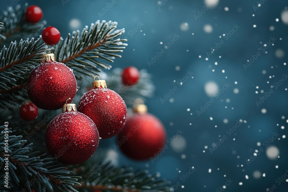 Beautiful festive decorations on the Christmas tree. Close-up. Beautiful Christmas background Beautiful festive decorations on the Christmas tree. Close-up. Beautiful Christmas background