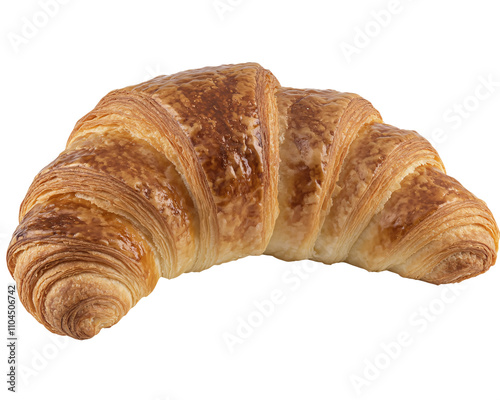 a close up of a croissant