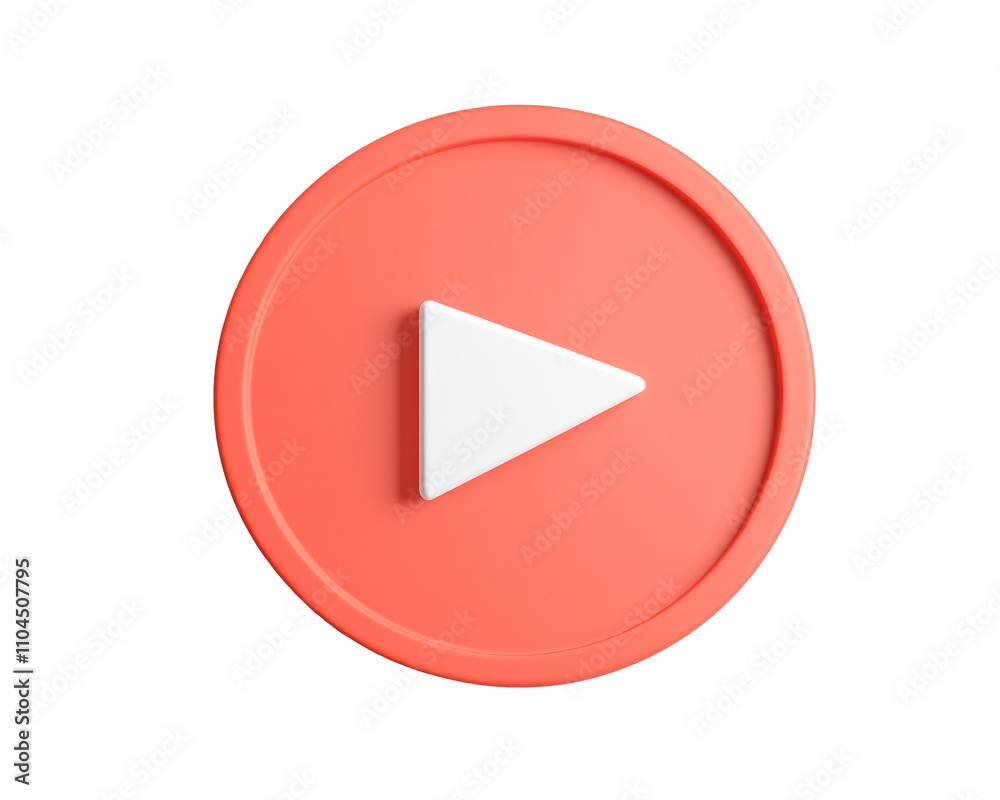 a white play button in a red circle a white play button in a red circle