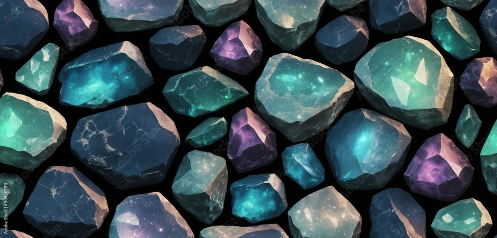 Magical Stones with Dark Texture Magical Stones with Dark Texture