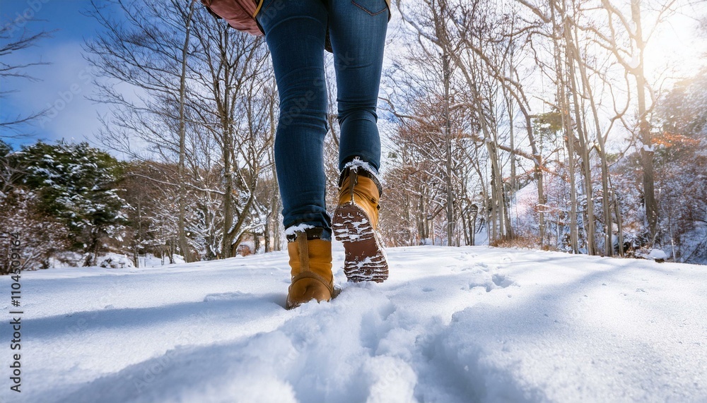 The path ahead is a canvas of white and blue. The path ahead is a canvas of white and blue.