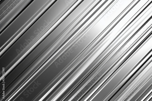 A corrugated aluminum background with shiny ridges and clean lines, perfect for industrial or modern themes. photo