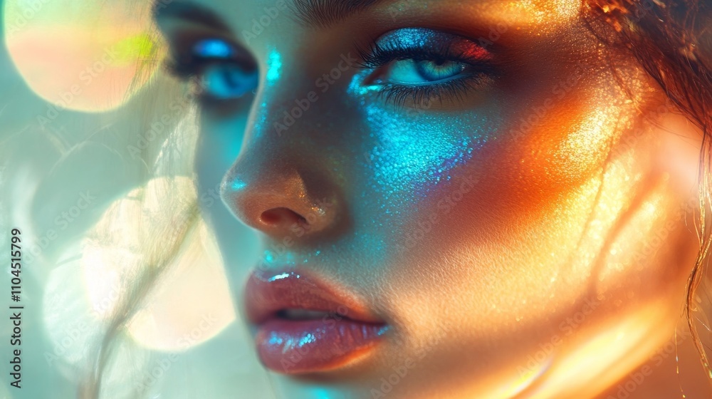 Close-up of a beautiful woman. Close-up of a beautiful woman.