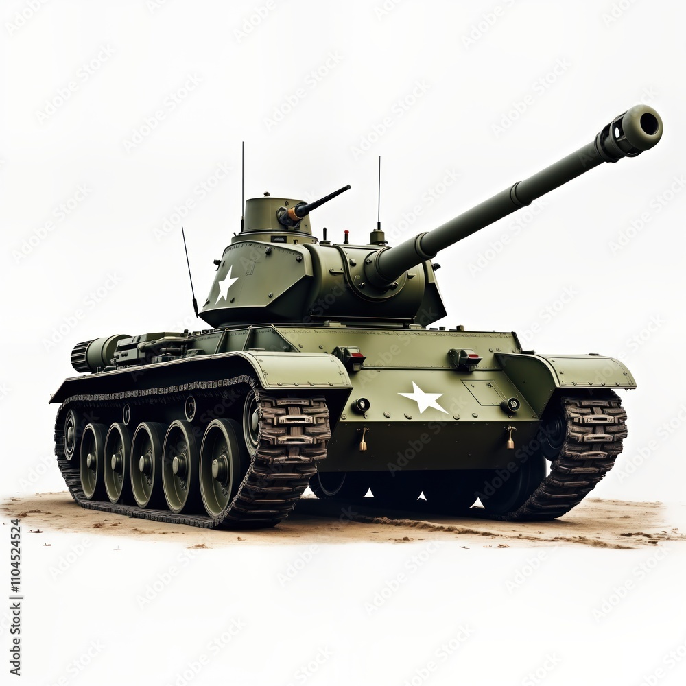 Military tank T34 stands on sandy ground. Powerful tank ready for action. Powerful machine of war. Military vehicle. Historical army equipment. Powerful weaponry. Weapon system. Army equipment. War Military tank T34 stands on sandy ground. Powerful tank ready for action. Powerful machine of war. Military vehicle. Historical army equipment. Powerful weaponry. Weapon system. Army equipment. War