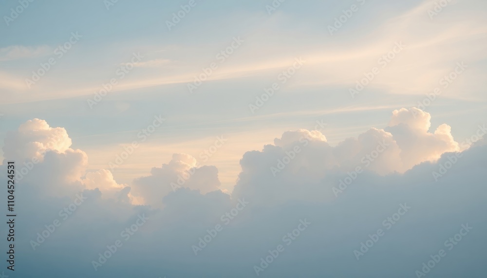 puffy peaceful clouds in the sky puffy peaceful clouds in the sky