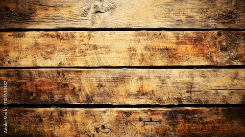 Weathered, horizontal wooden planks, distressed wood texture.