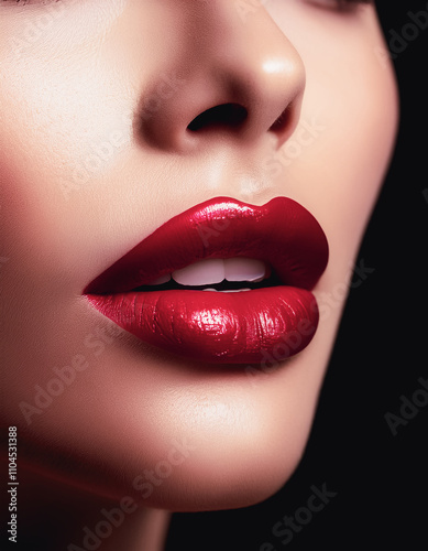  Red Lips, Cosmetics, Beautiful Makeup