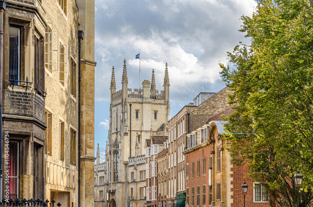 Fototapeta premium Architecture in the old town of Cambridge, United Kingdom