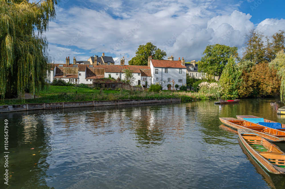 Fototapeta premium Banks of the River Cam in Cambridge, UK