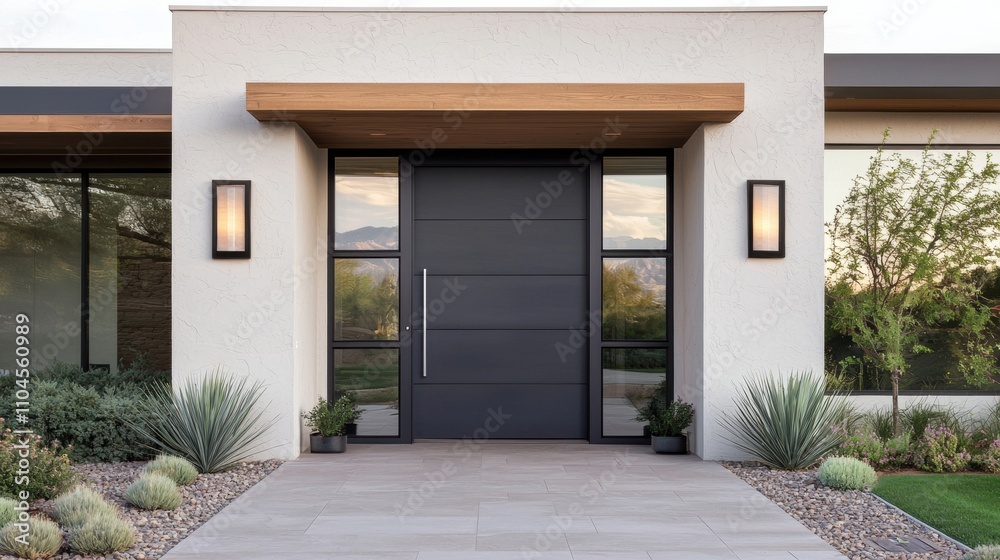 Modern front entryway design contemporary home architecture outdoor space wide angle minimalism for style Modern front entryway design contemporary home architecture outdoor space wide angle minimalism for style
