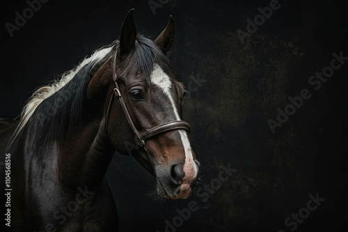 A majestuous and happy horse photo