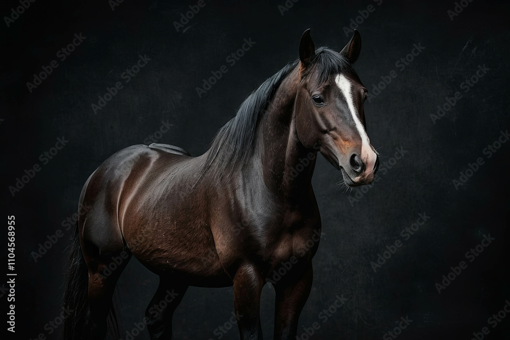 Obraz premium A majestuous and happy horse