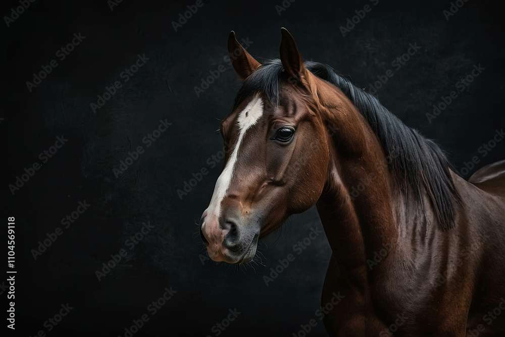 A majestuous and happy horse A majestuous and happy horse