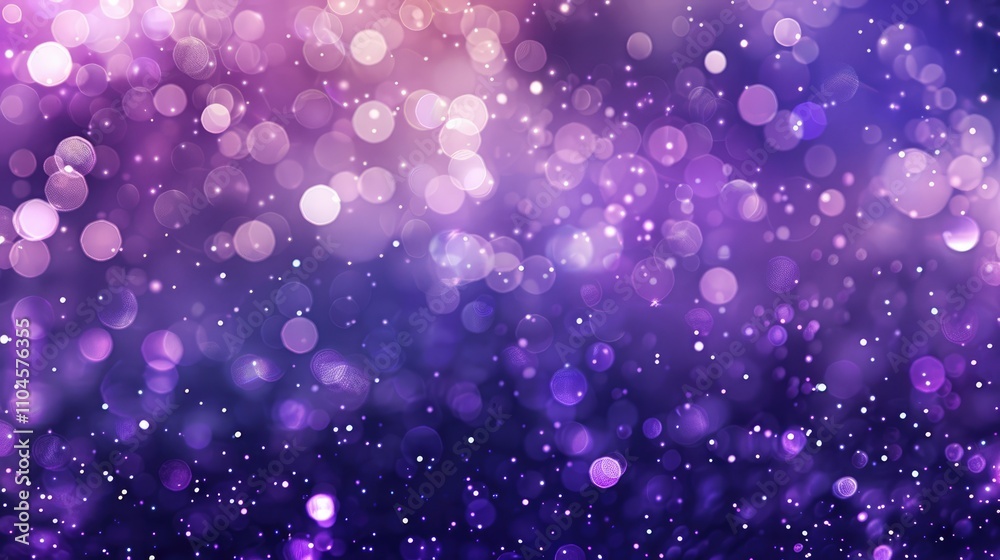 Abstract festive background with purple sparkling lights, bokeh effect, and falling stars. Perfect for winter-themed cards or invitations. Abstract festive background with purple sparkling lights, bokeh effect, and falling stars. Perfect for winter-themed cards or invitations.