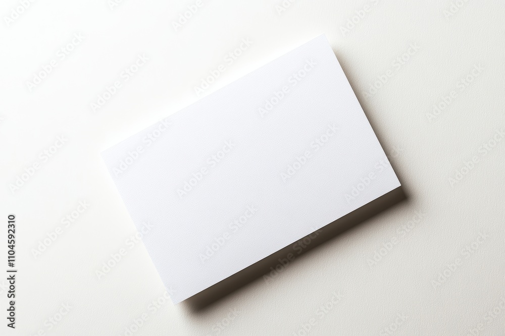 A white card with no writing on it A white card with no writing on it
