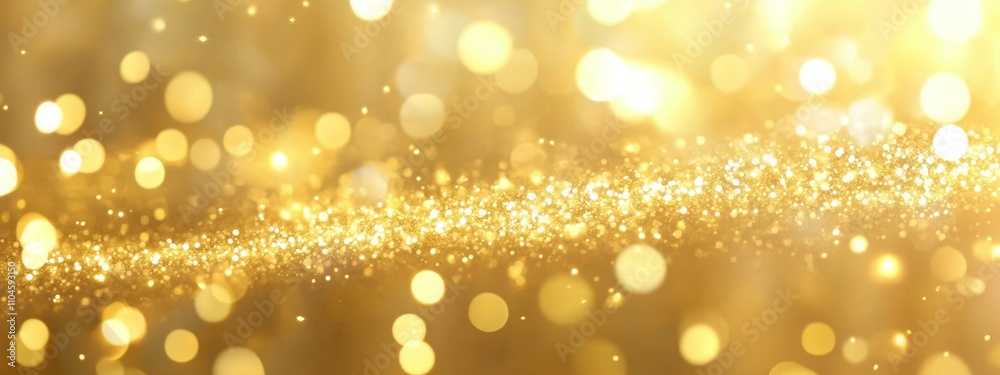 Golden Bokeh Background for Christmas New Year Wedding Celebration Decorative Banner Golden Bokeh Background for Christmas New Year Wedding Celebration Decorative Banner
