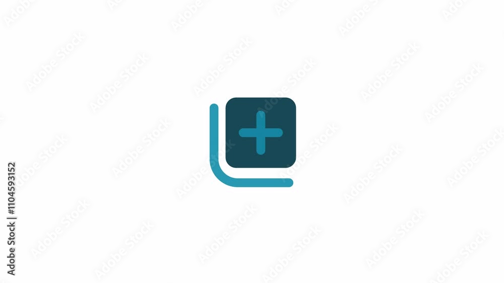 Medical Plus Sign Healthcare Icon Symbol. 4k video Medical Plus Sign Healthcare Icon Symbol. 4k video