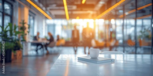 Business Meeting in Modern Office Interior