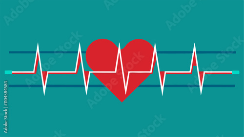 Electrocardiography Heartbeat Line monitor.