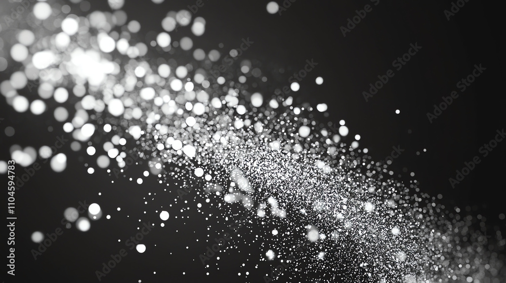 Clusters of glowing white stars scattered across a deep black background creating a cosmic wonder Clusters of glowing white stars scattered across a deep black background creating a cosmic wonder