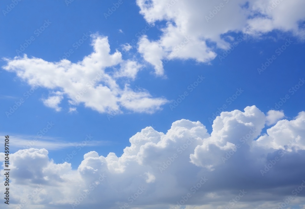 Obraz premium blue sky with beautiful clouds