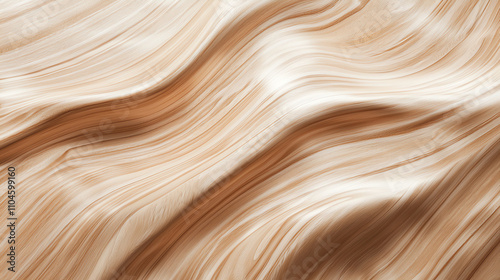 Polished wood texture showcasing light oak grains and smooth ripples, perfect for interior design and artistic backgrounds