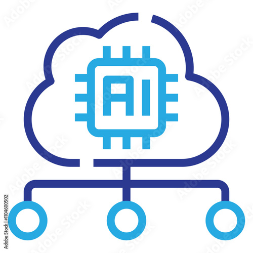 Artificial Intelligence Cloud Icon