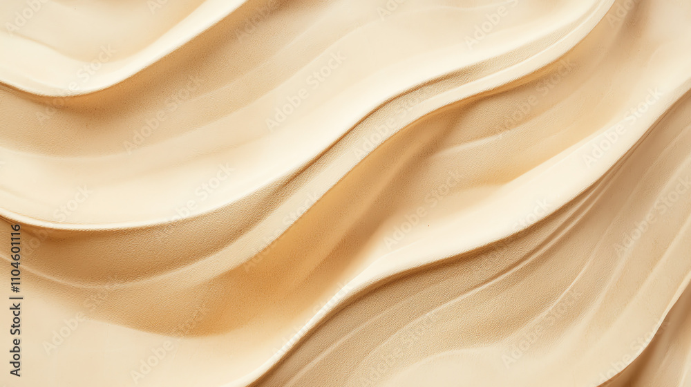 Textured sandstone waves on a beige background create a natural flow and softness in design and decor Textured sandstone waves on a beige background create a natural flow and softness in design and decor