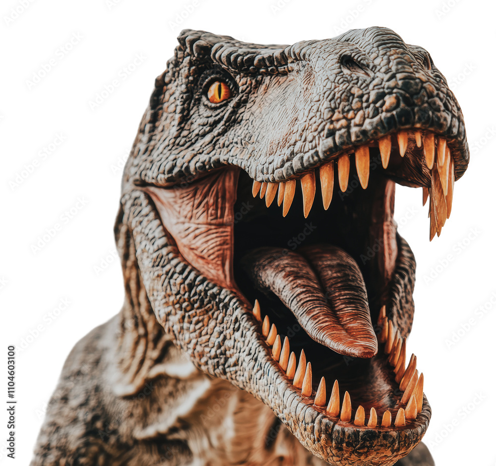 Obraz premium Realistic dinosaur model with intricate details, cut out - stock png.