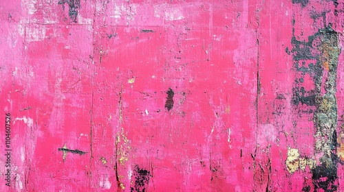 Vibrant Abstract Grunge Texture with Pink and Black Elements