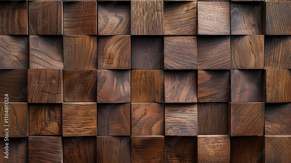 Wood Block Wall: A stunning close-up of a wall made from square wooden blocks. This rustic, yet elegant texture, is ideal for background, wallpaper, or design purposes. Wood Block Wall: A stunning close-up of a wall made from square wooden blocks. This rustic, yet elegant texture, is ideal for background, wallpaper, or design purposes.