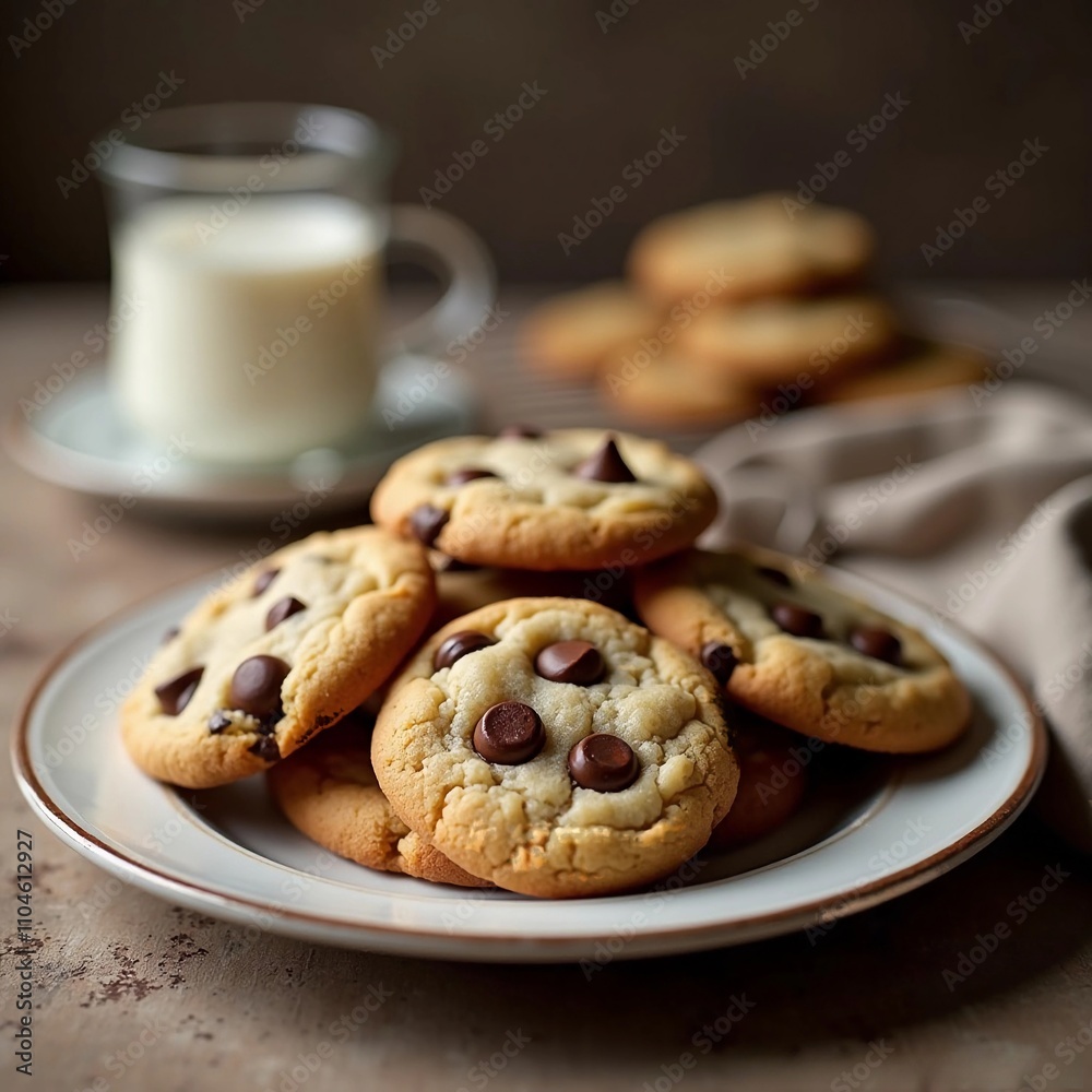 chocolate cookies on a plate chocolate cookies on a plate