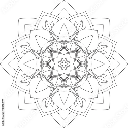 Vibrant mandala color book with simple, hand-drawn vector designs! Perfect for coloring, drawing, painting, and art lovers. Floral, geometric, symmetrical patterns for creativity and relaxation.
