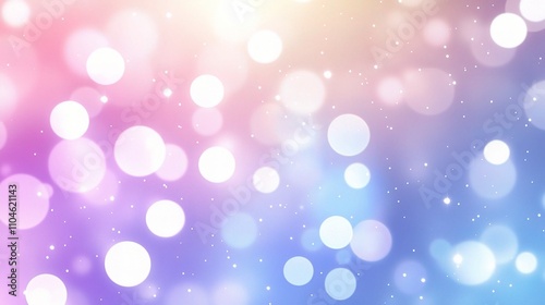 Soft Colored Bokeh Background with Light Spots and Dreamy Effect