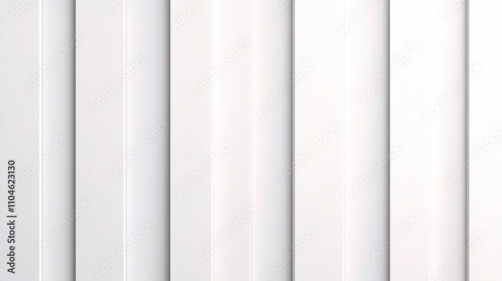 Smooth White Vertical Panels with Subtle Texture and Reflection Smooth White Vertical Panels with Subtle Texture and Reflection