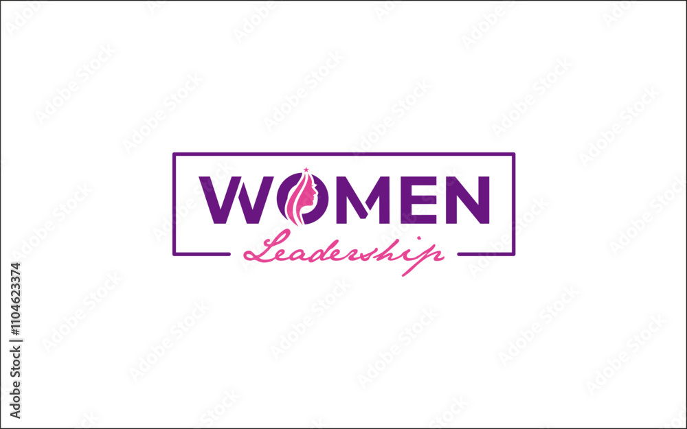 The illustration graphic vector of the power female of leadership logo design template The illustration graphic vector of the power female of leadership logo design template