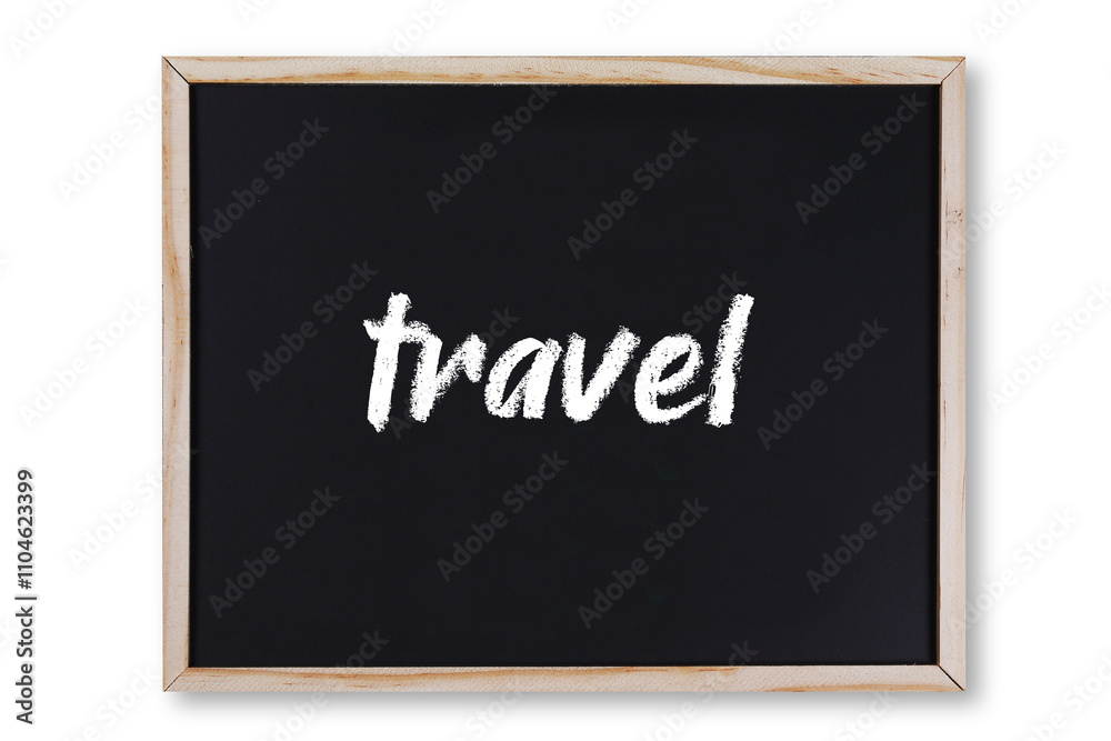 travel word in chalk on chalkboard travel word in chalk on chalkboard