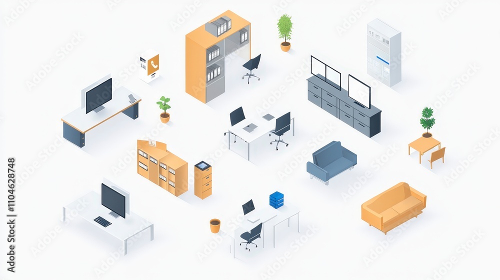 Modern Minimalist Office Space Design with Furniture and Decor Modern Minimalist Office Space Design with Furniture and Decor