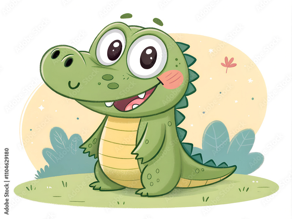 Fototapeta premium crocodile cartoon